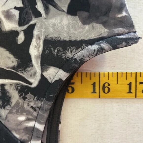 Apt 9 Dress Black & White Floral Print Sleeveless Medium - Picture 4 of 8